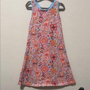 Lands' End Multicolor Paisley A-Line Dress